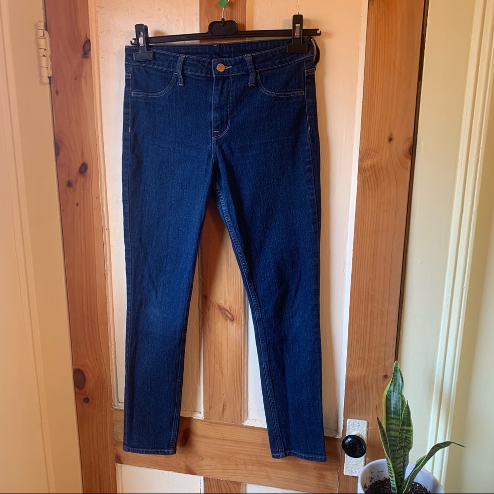 H&M dark blue skinny jeans sz 27